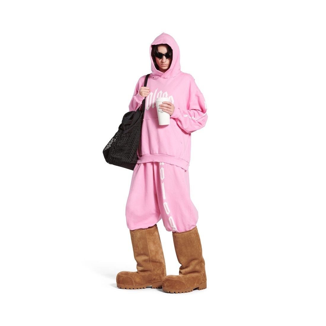 Nologo Hoodie Medium Fit in Light Pink - 2