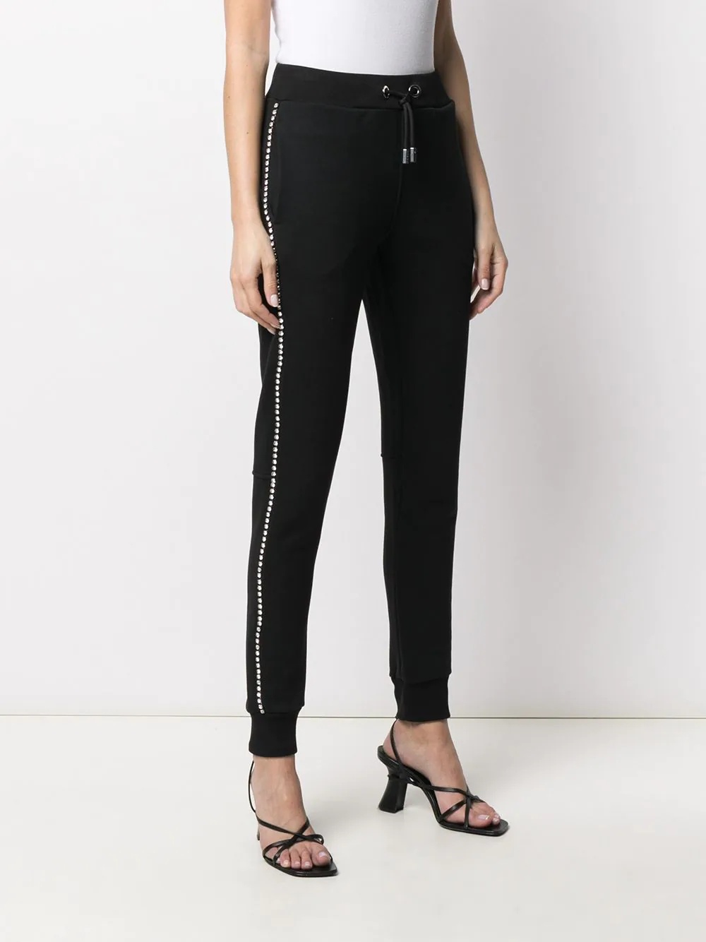 crystal embellished track trousers - 3