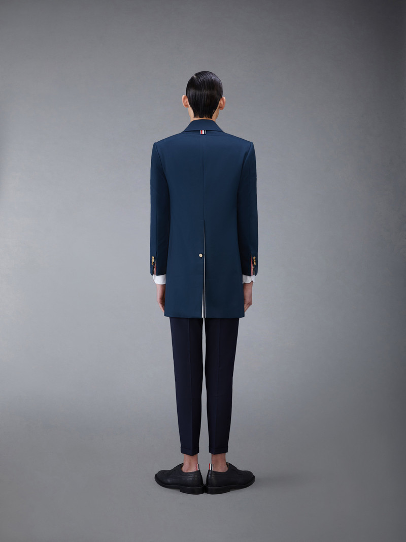 Thom Browne Navy Mackintosh Bal Collar Classic Overcoat outlook