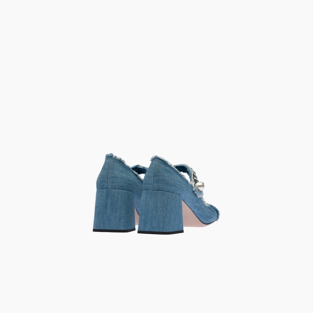 Denim Mary Jane pumps - 3