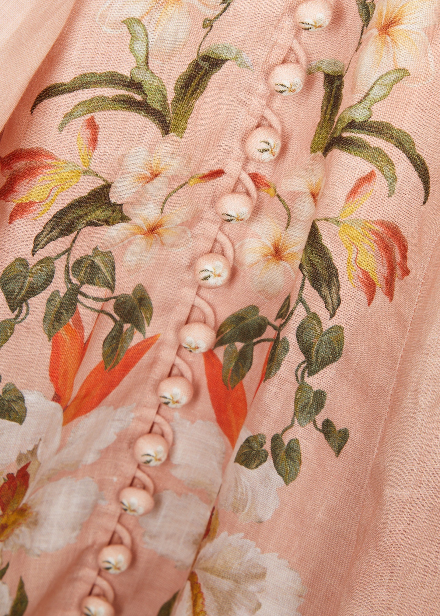 Lexi Billow floral-print linen midi dress - 5