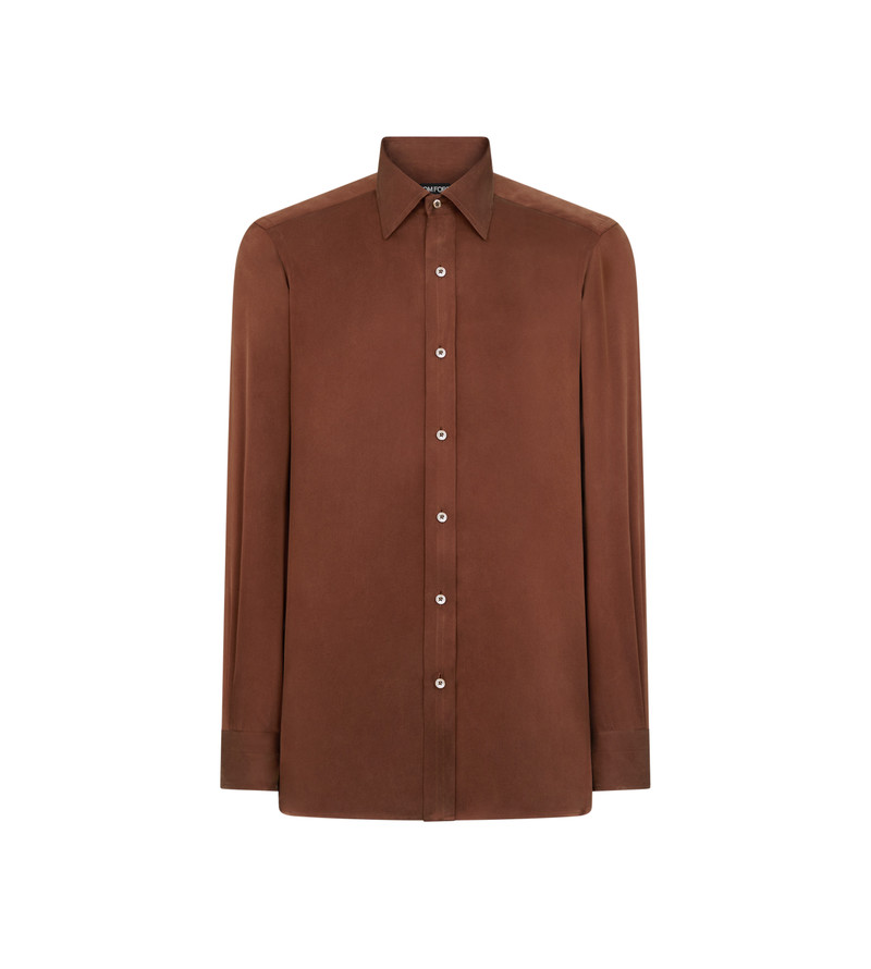 SILK CHARMEUSE SLIM FIT SHIRT 1