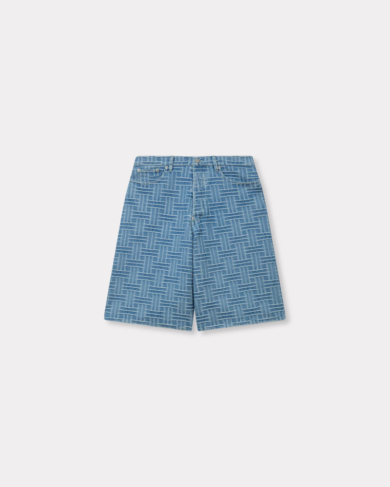 'KENZO Weave' straight short in japanese denim 1