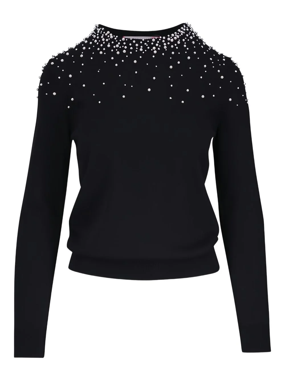pearl-embellished sweater - 1