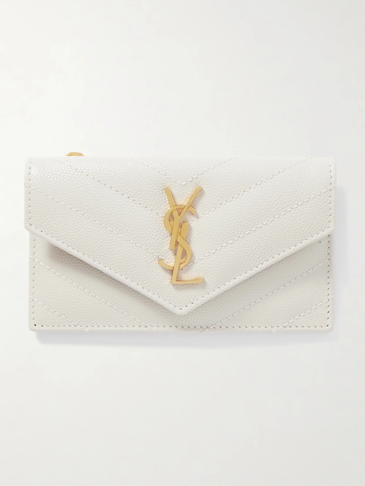 Cassandre Quilted Textured-leather Wallet - 1