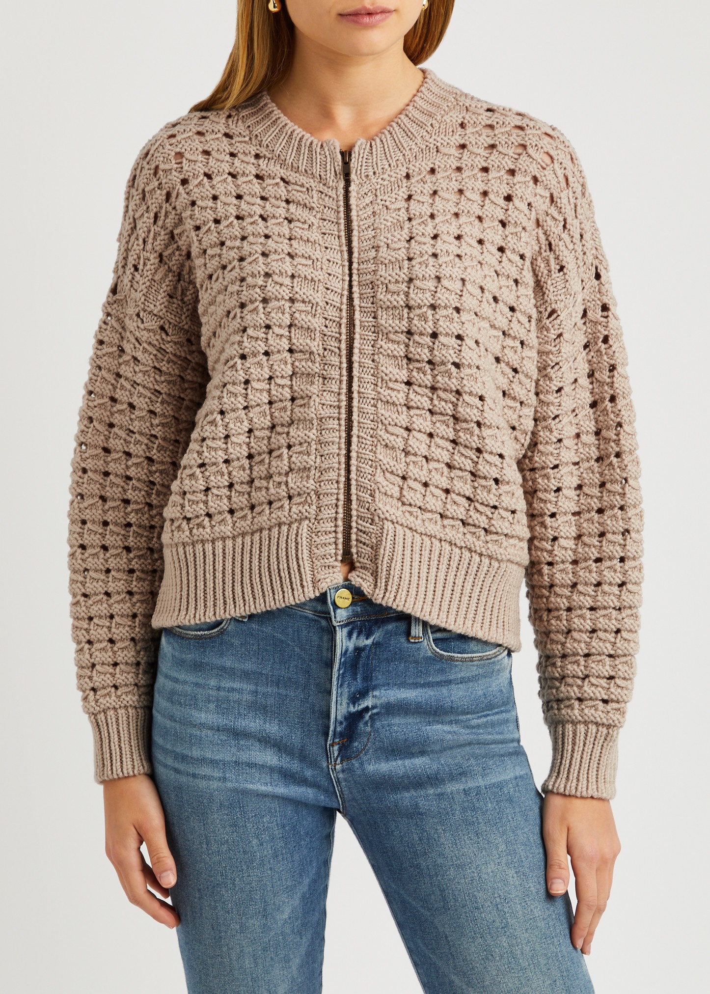 Open-knit wool cardigan - 2