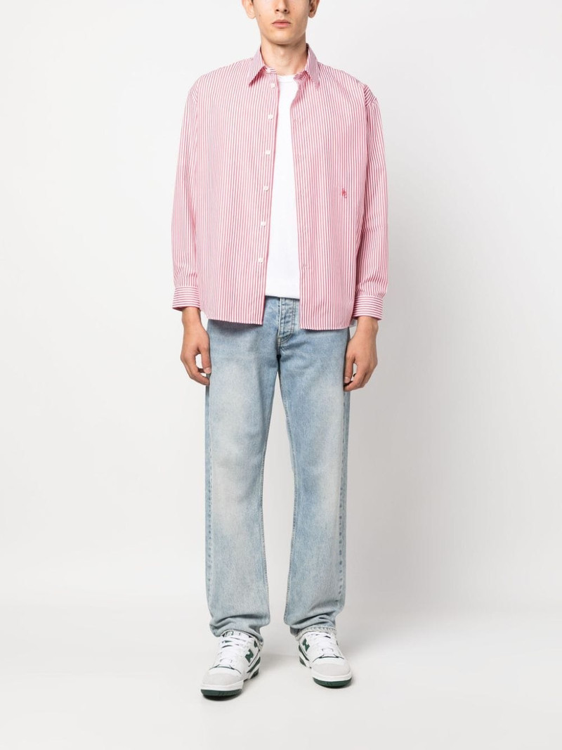 Sporty & Rich stripe-print cotton shirt outlook
