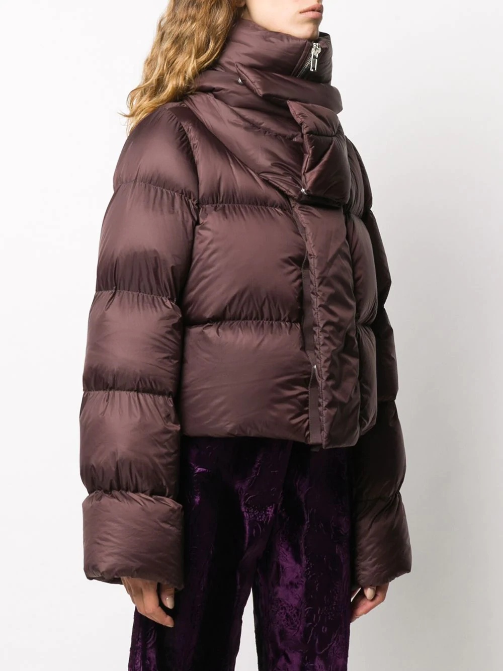 cropped puffer jacket - 3