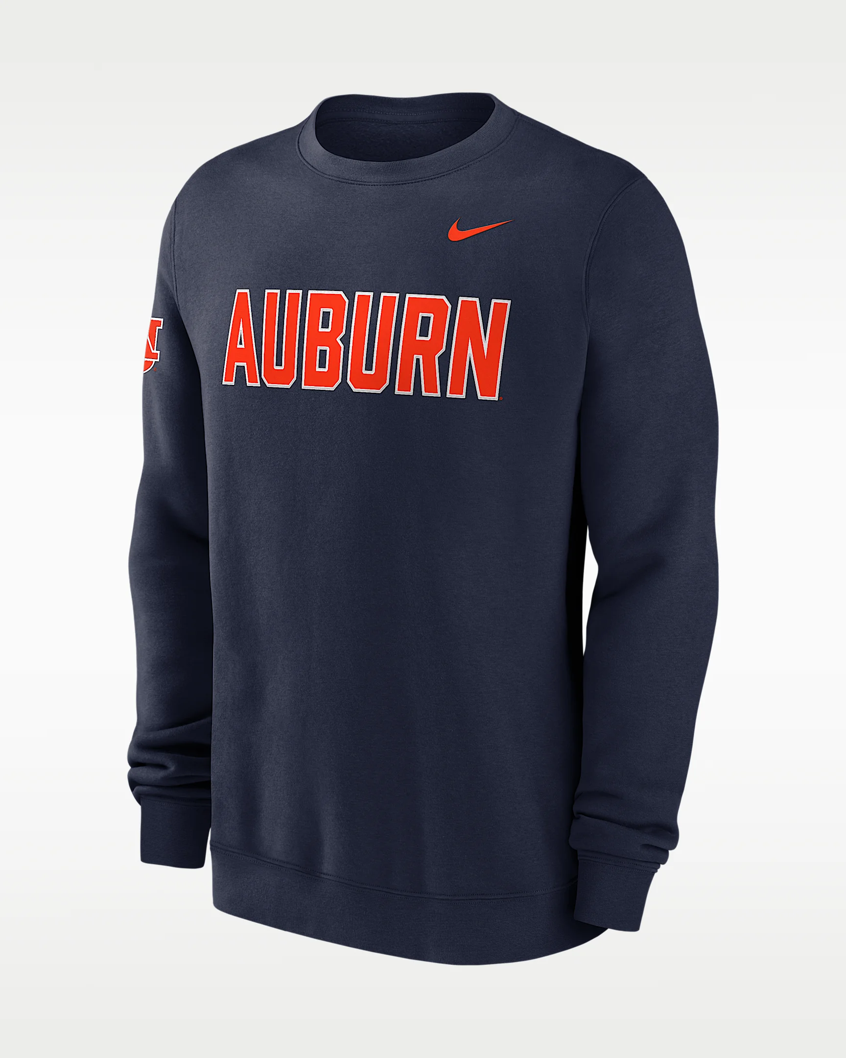 Auburn Sideline Club Men's Nike College Pullover Crew - 1
