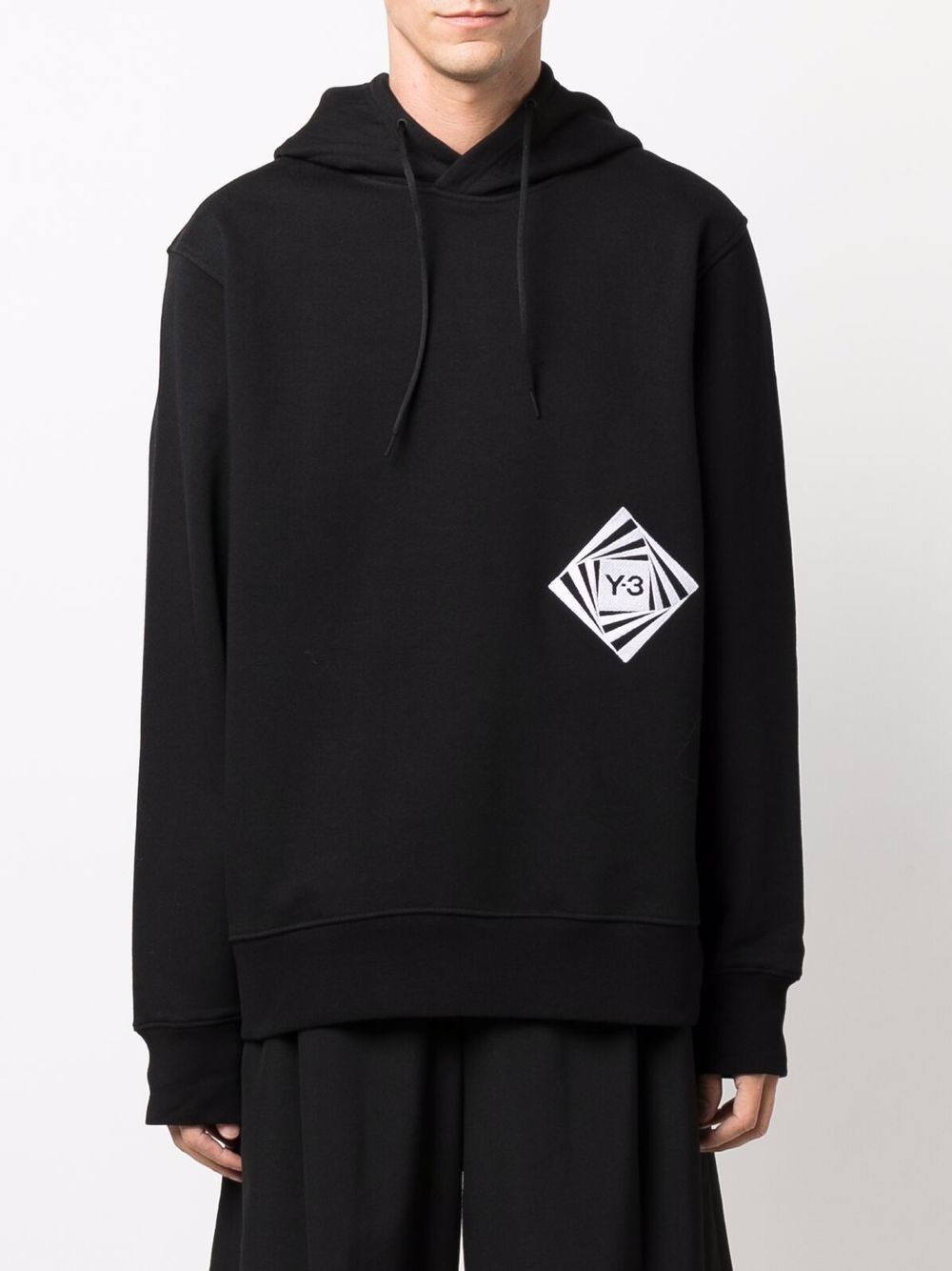 graphic logo-print relaxed hoodie - 3