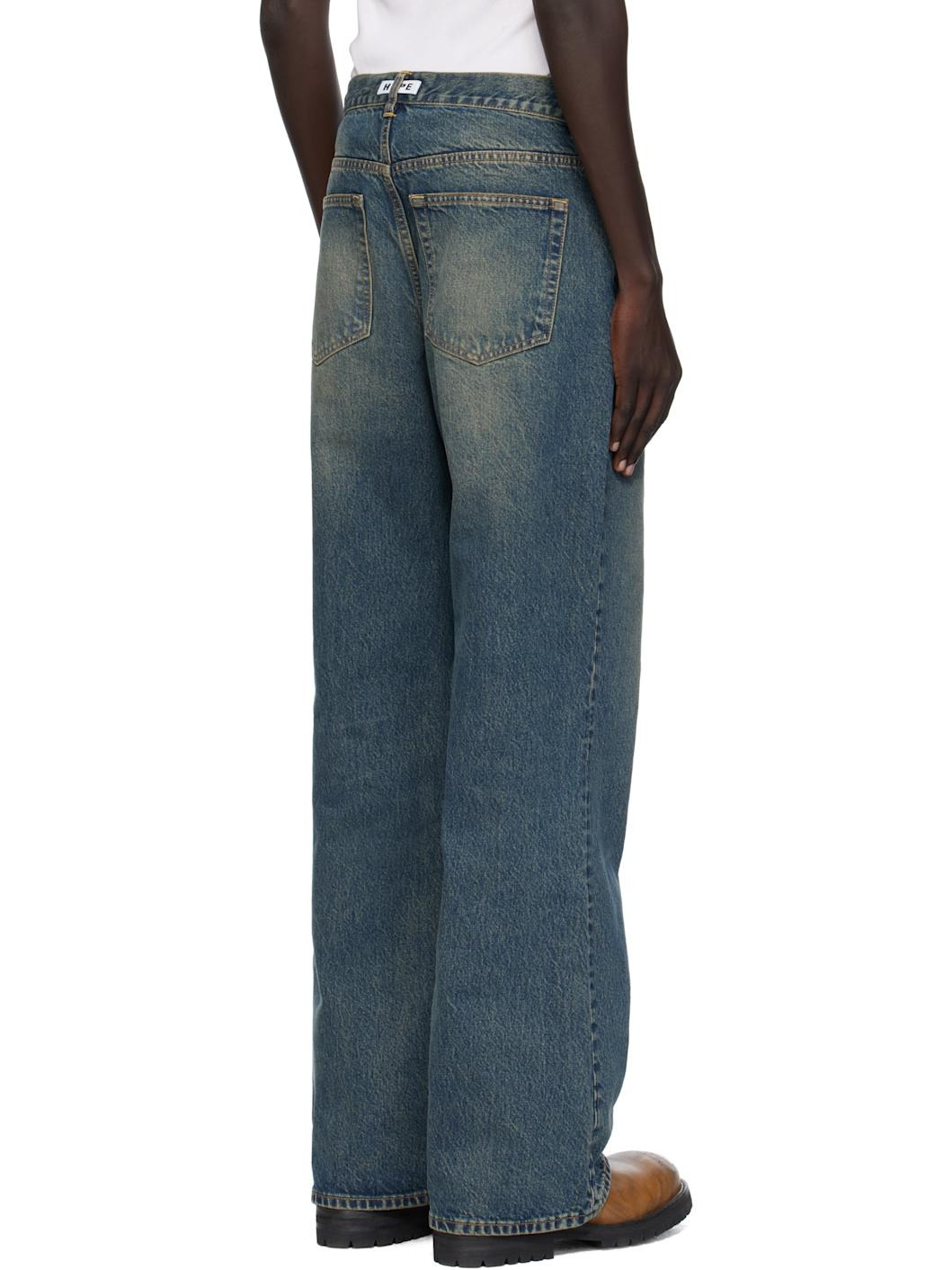 Blue Bootcut Jeans - 3