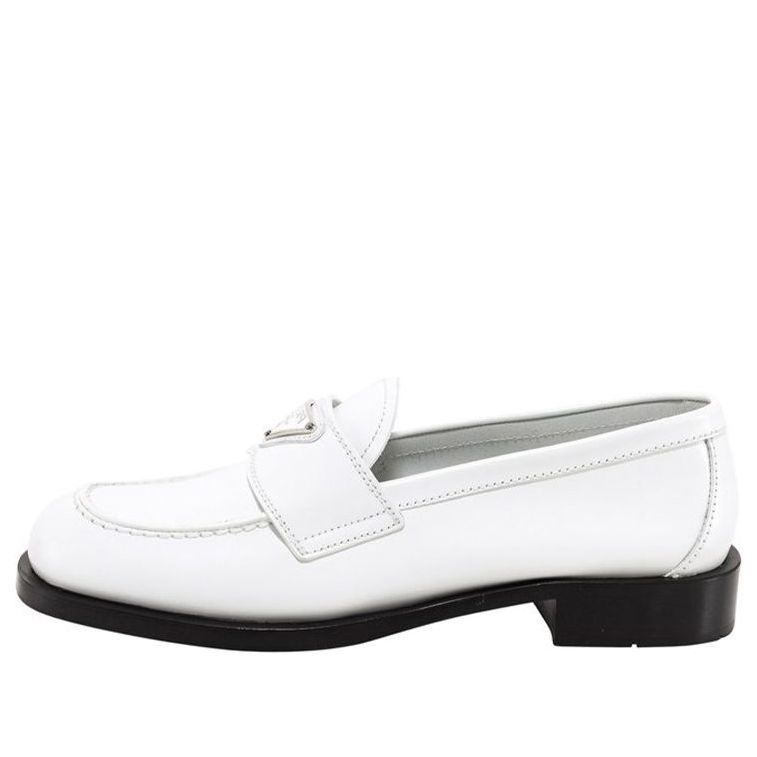 (WMNS) PRADA Patent Leather Loafers 'White' 1D238M_055_F_0009 - 1