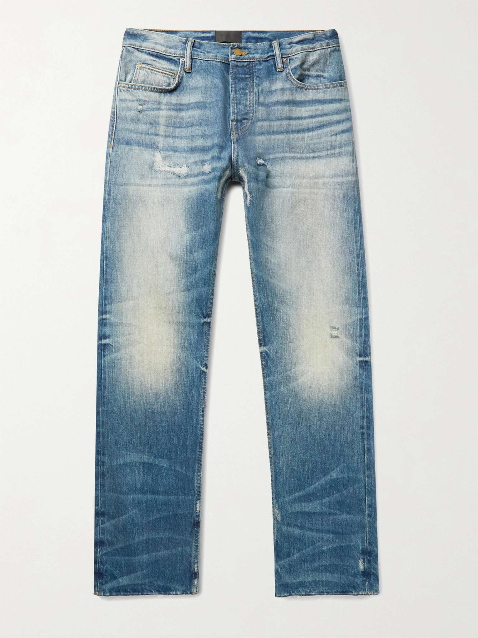 Distressed Denim Jeans - 1