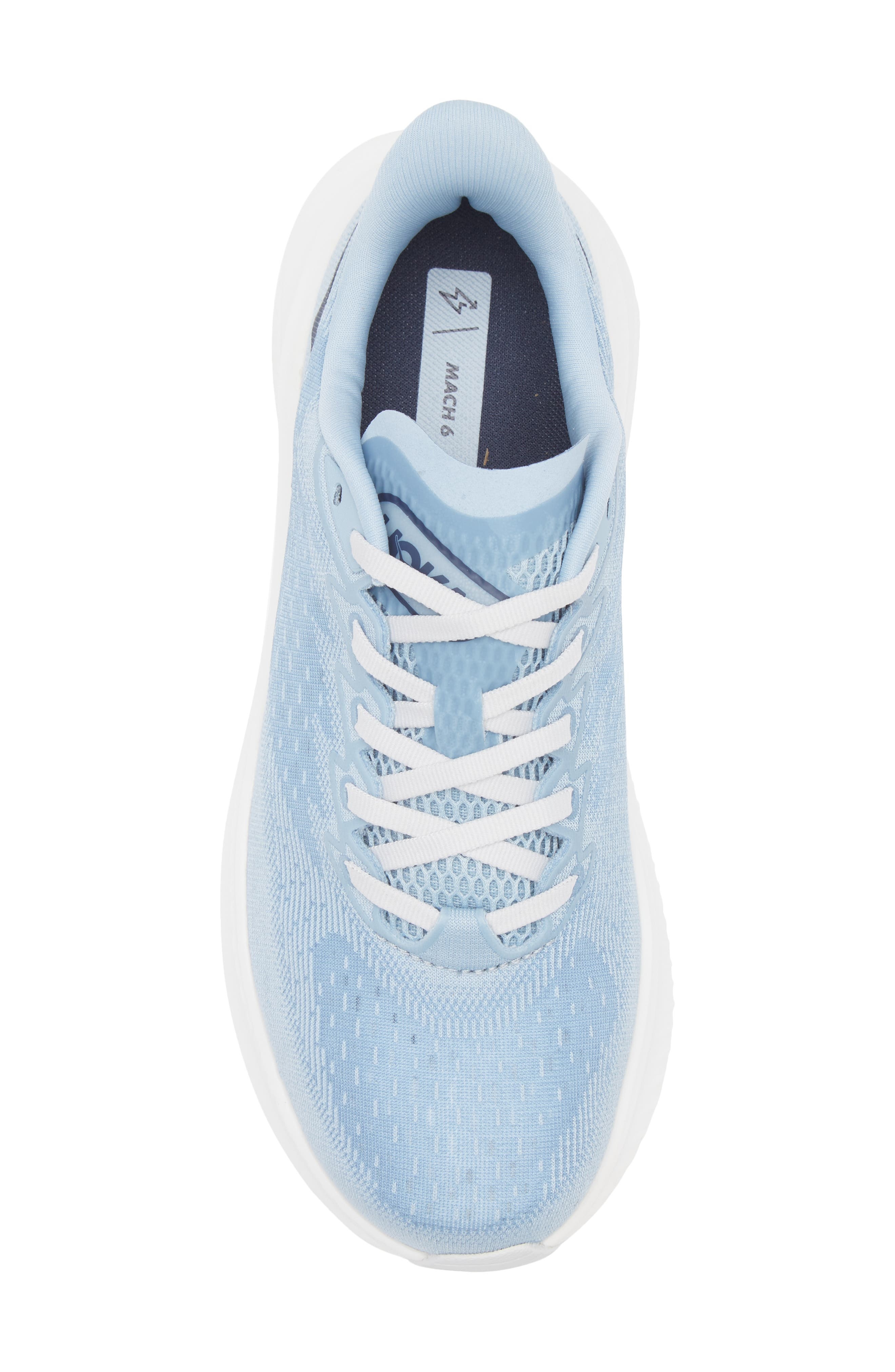 HOKA Mach 6 Running Shoe in Drizzle /White at Nordstrom - 5