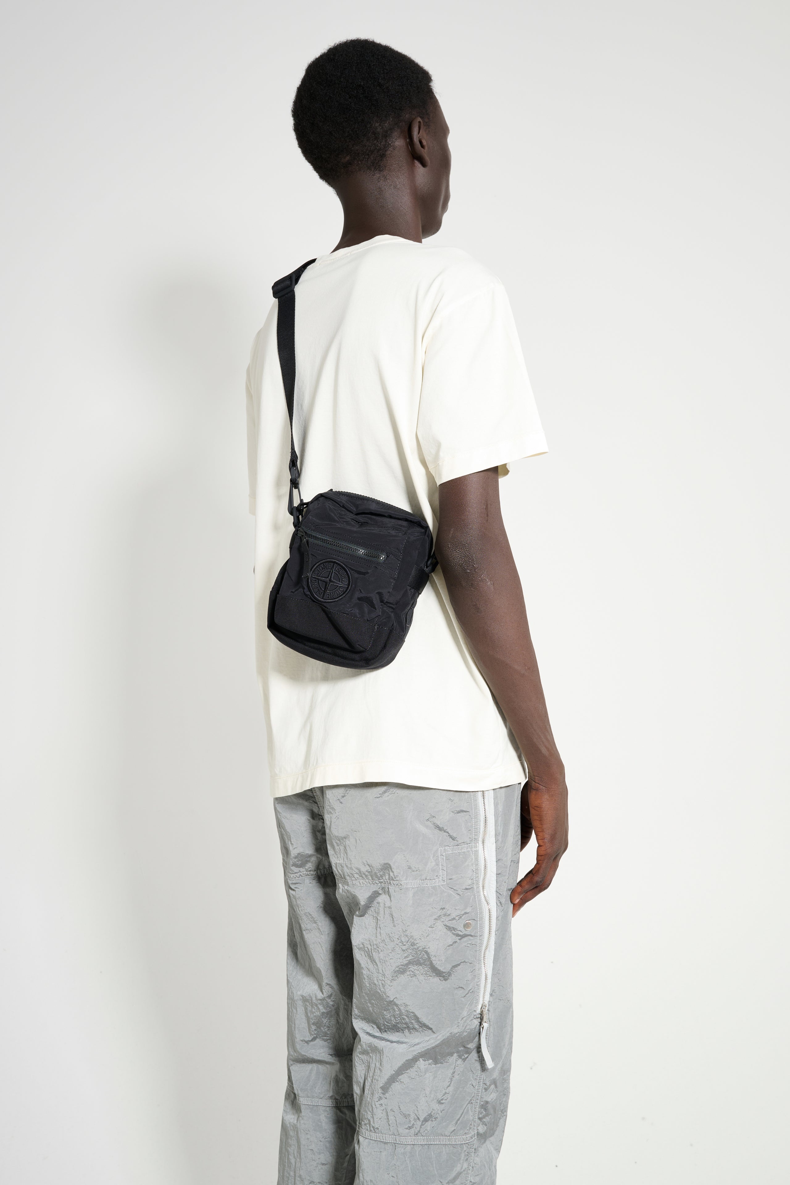 STONE ISLAND CROSS BODY BAG BLACK - 3