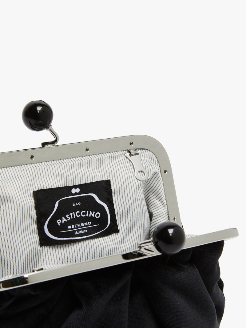 CAVOUR Small velvet Pasticcino Bag 6