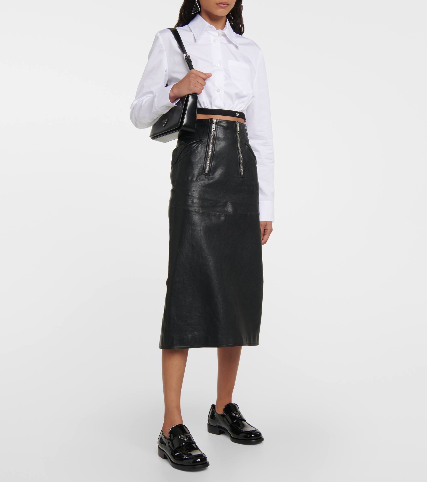 Logo patent leather loafers - 2