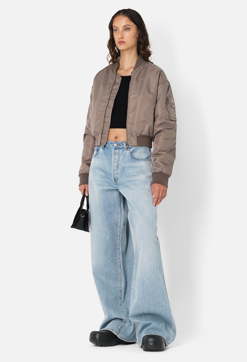 HUNTER CROPPED BOMBER - 3