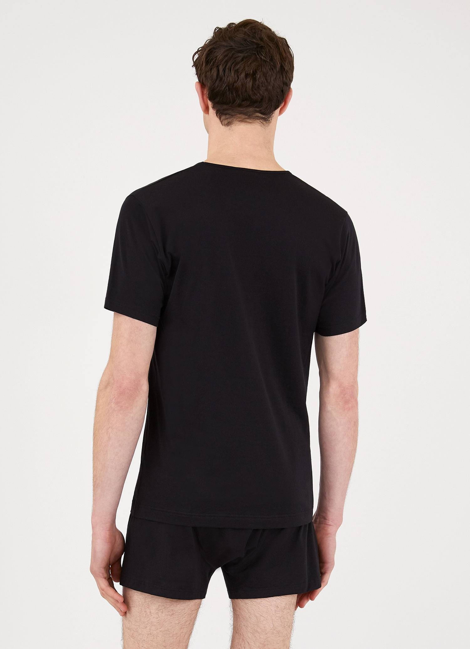 Superfine Cotton V‑Neck Underwear T‑shirt - 3