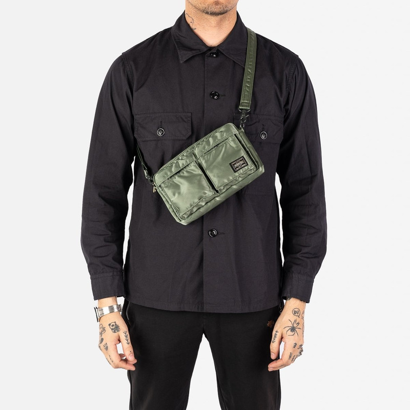 Iron Heart POR-SHLDR-GRN Porter - Yoshida & Co. - Tanker Shoulder Bag - Sage Green outlook