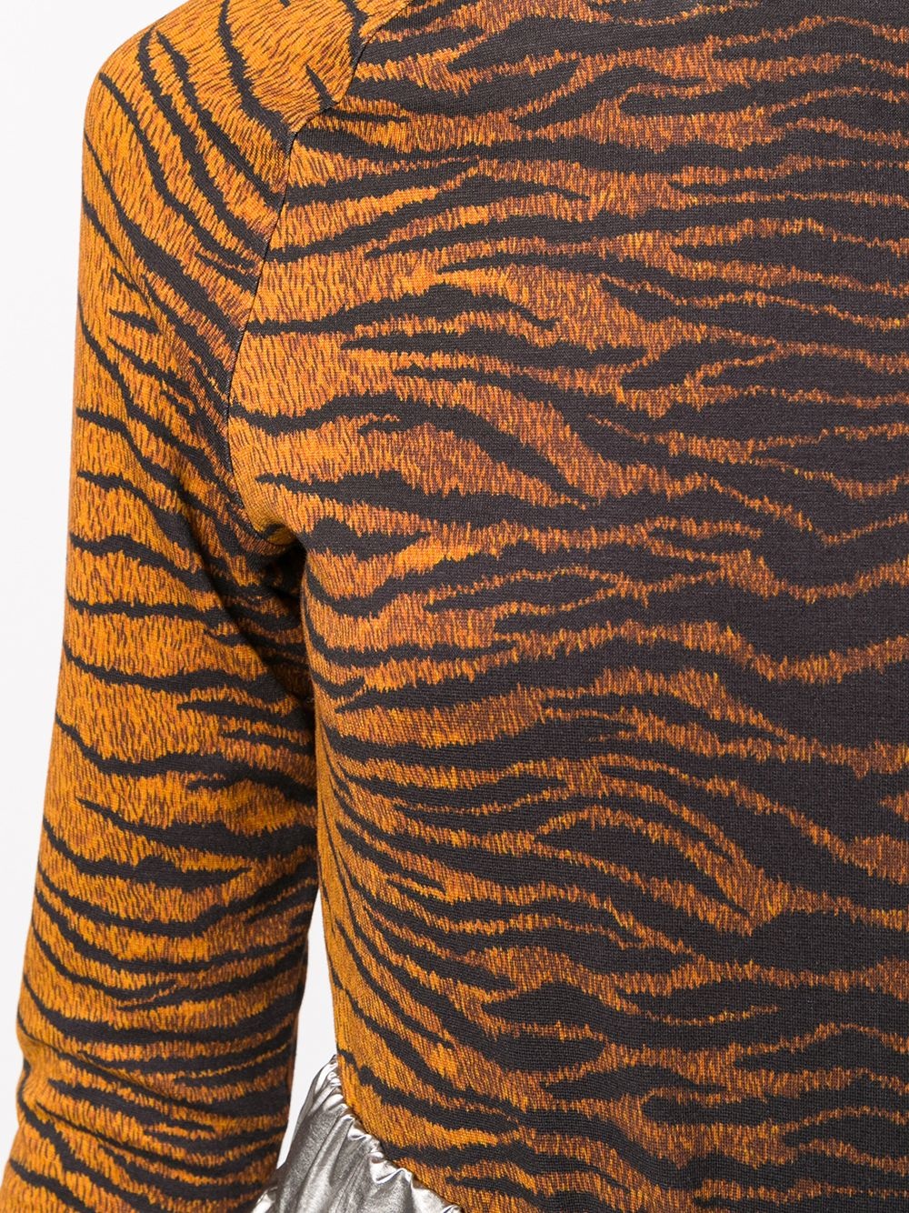 tiger-print long-sleeve top - 5