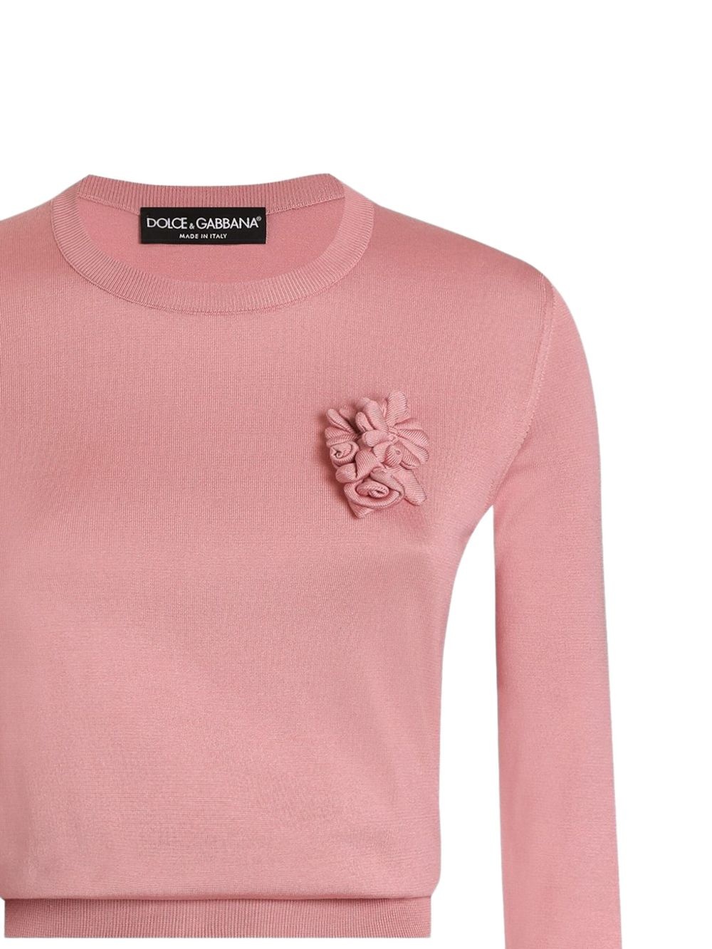 floral-appliqué top - 2
