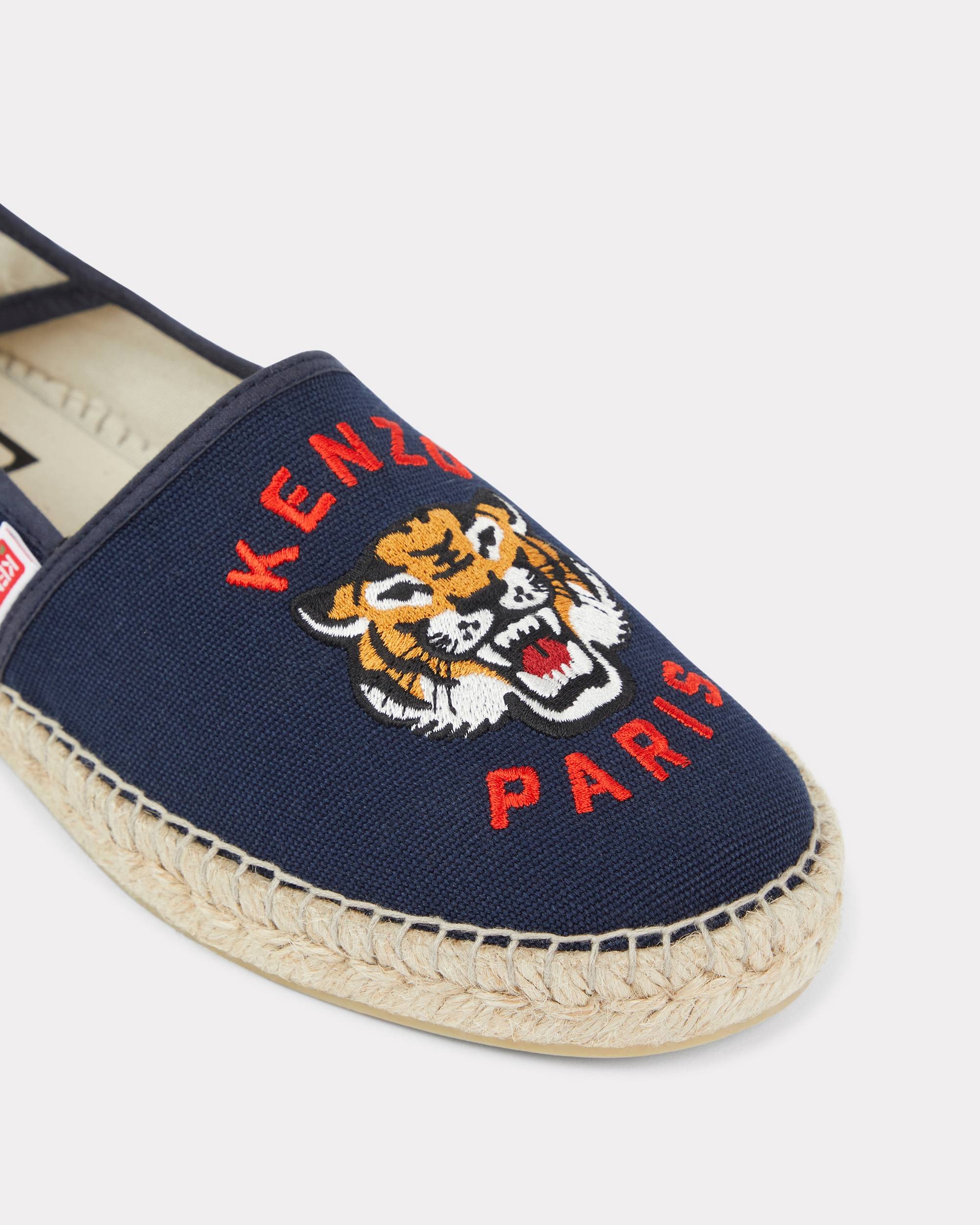 'KENZO Lucky Tiger' embroidered canvas espadrilles - 4