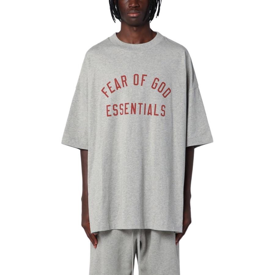 Fear of God Essentials Jersey Crewneck Tee 'Dark Heather' 125BT244191F - 4