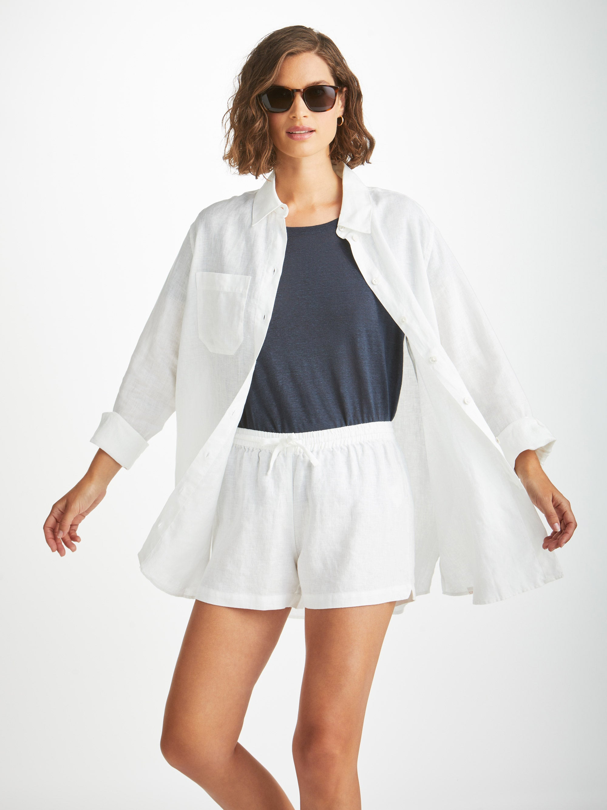 Women's Shorts Vienna Linen White - 3