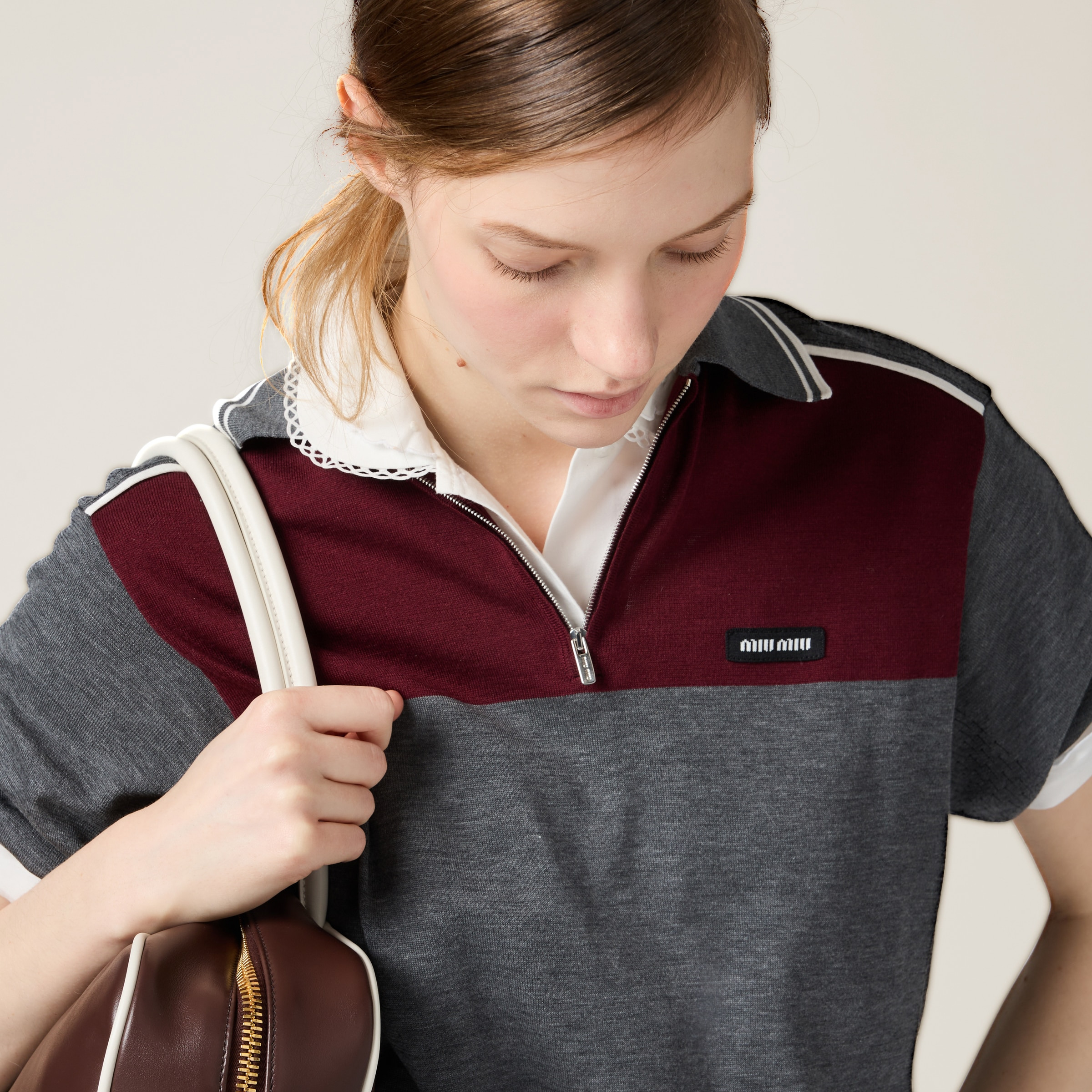 Cotton and silk polo shirt - 4