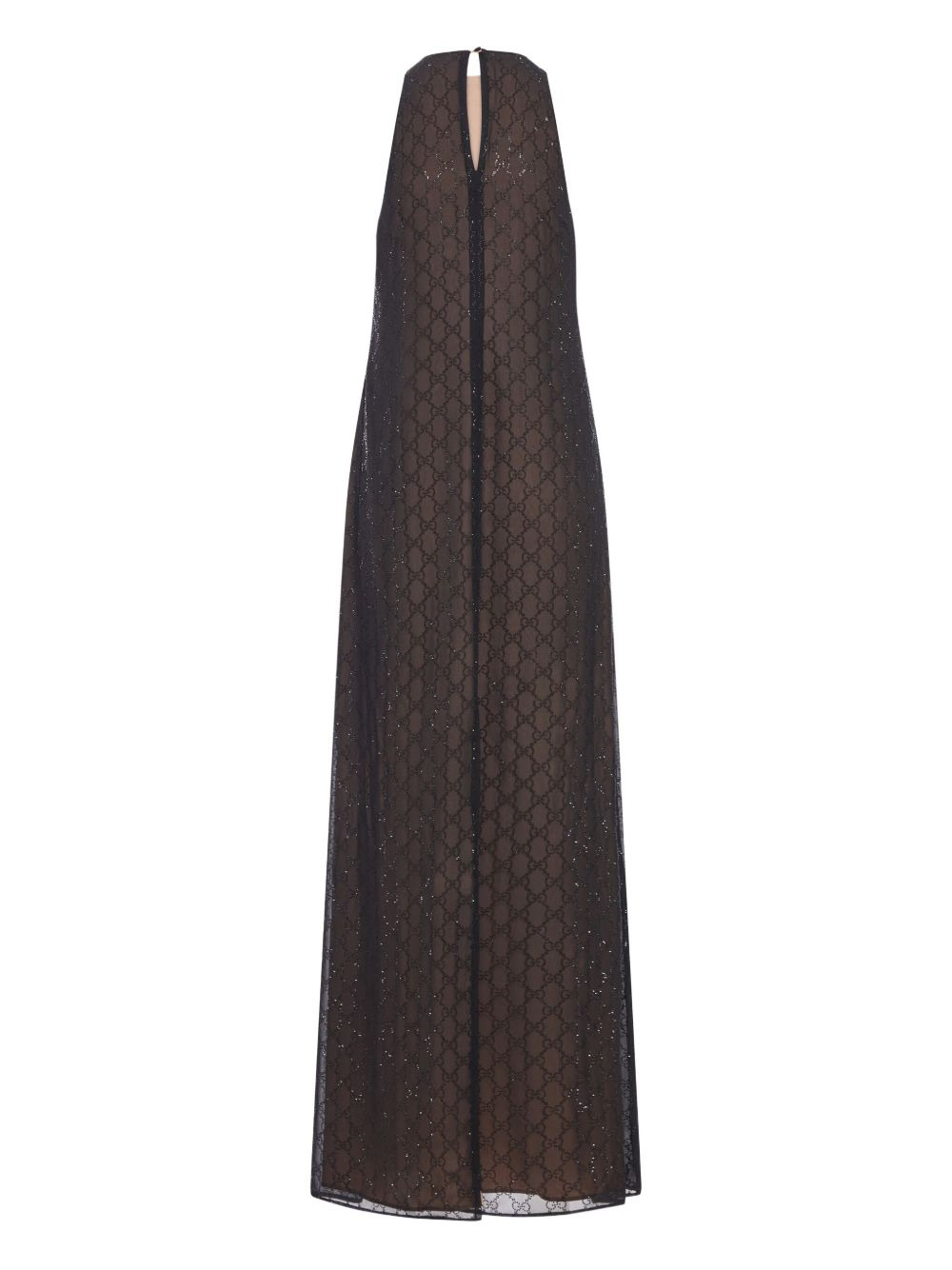 GG monogram silk georgette dress - 2