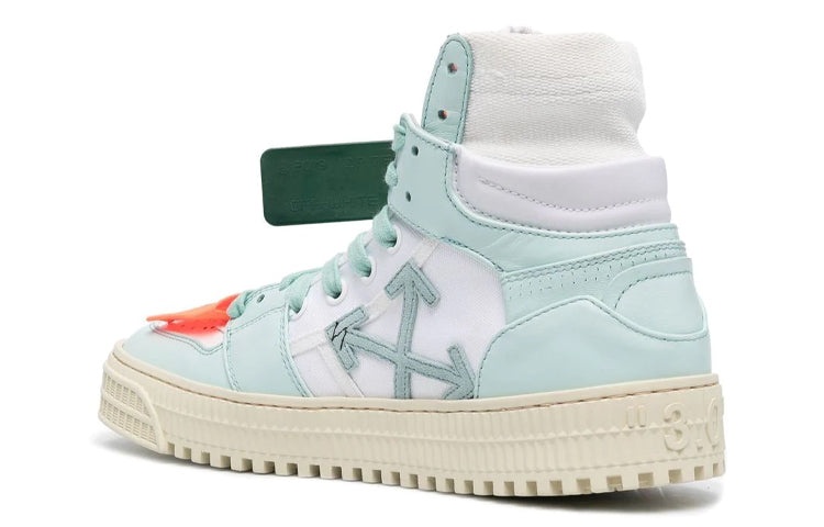 (WMNS) Off-White Off-Court 3.0 High Sneaker 'White Teal' OWIA112F22LEA0010151 - 4