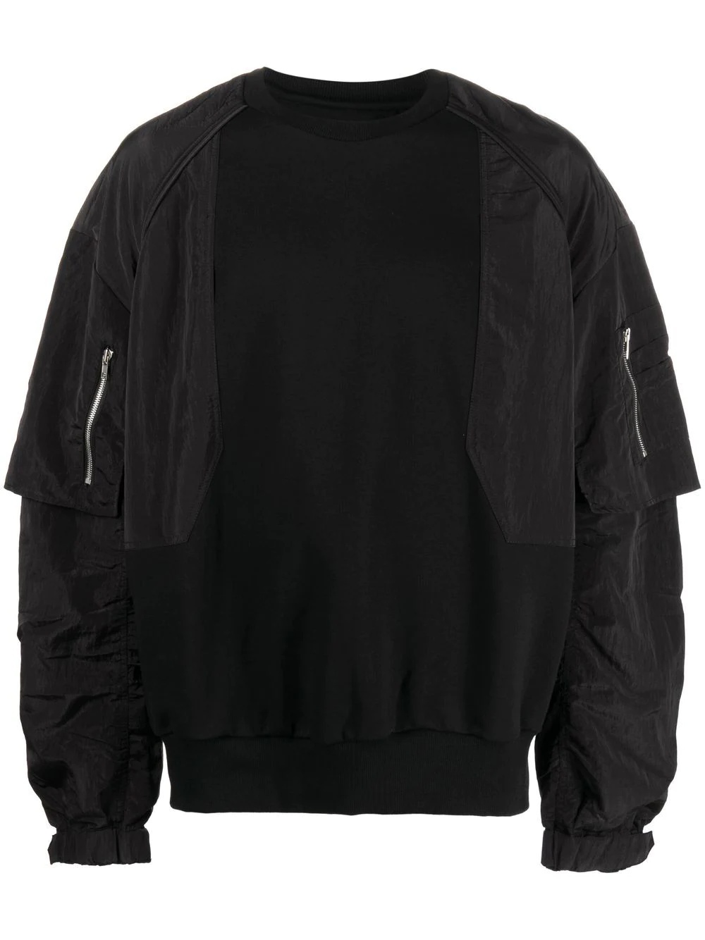 long-sleeve crew-neck sweatshirt - 1