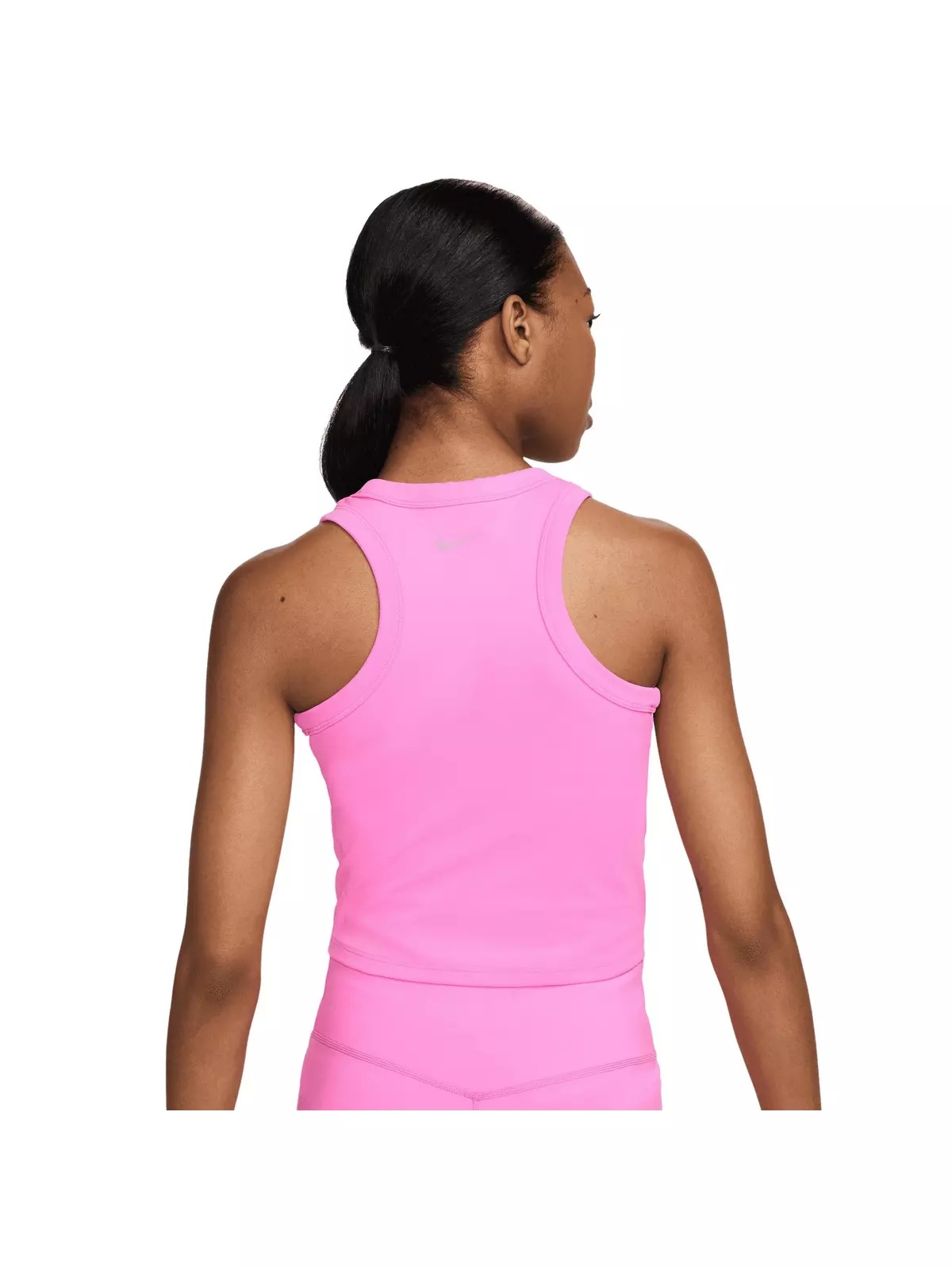 Women's One Fitted Dri-FIT Cropped Tank Top -Pink - 2