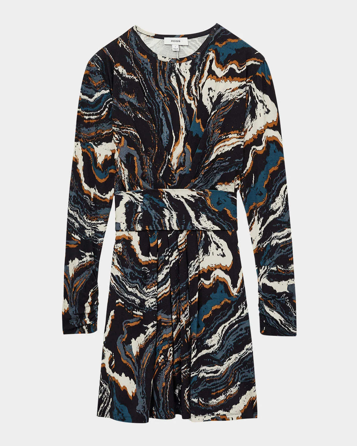 Jasmine Abstract-Print Jersey Mini Dress - 1