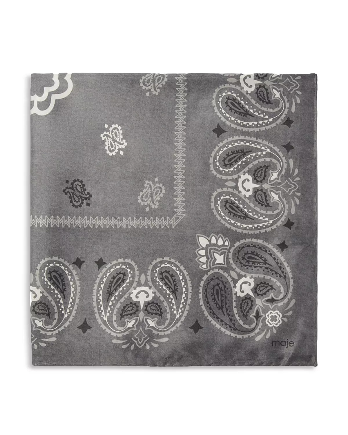 Paisley Silk Bandana - 1