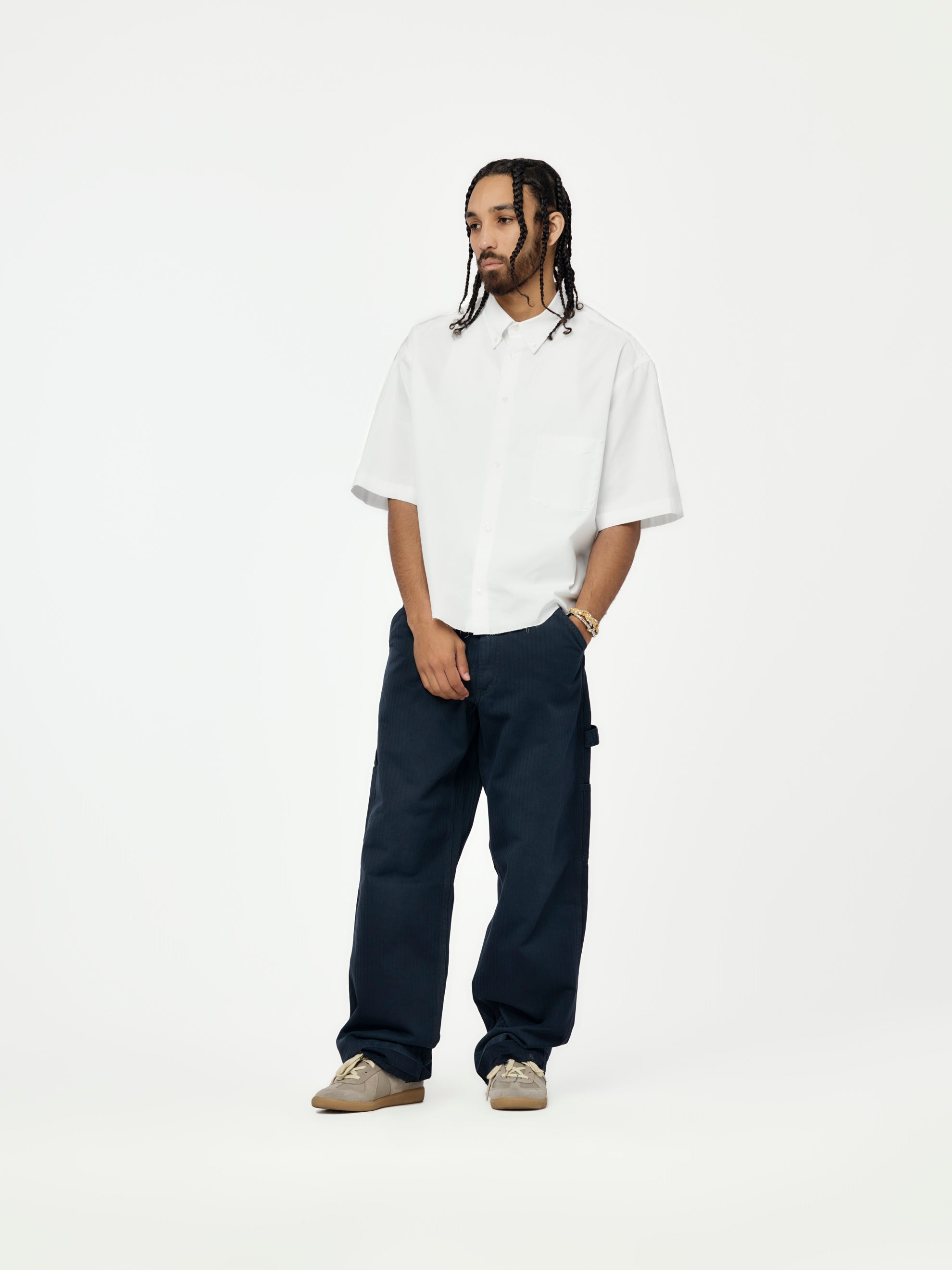 SHORT-SLEEVE SHIRT (WHITE) - 4