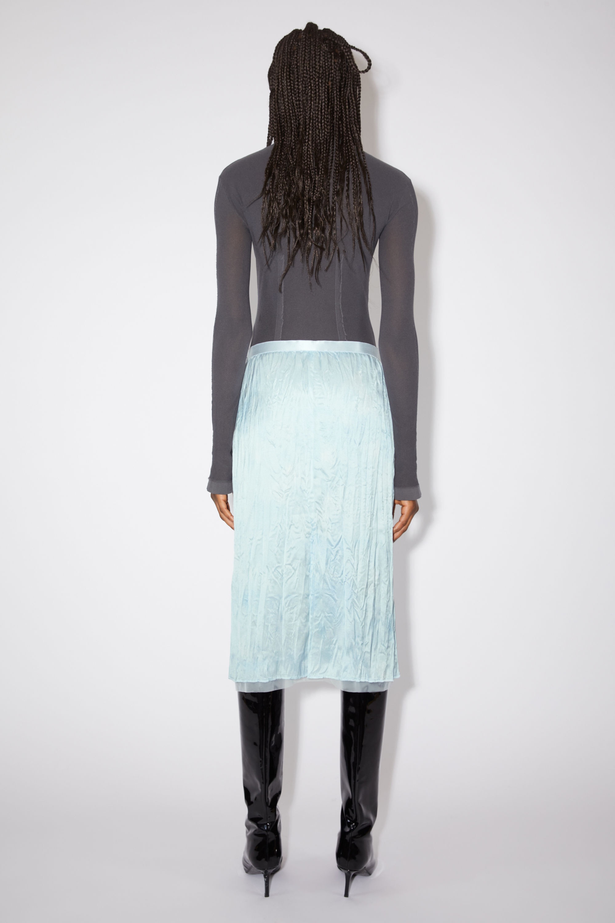Printed skirt - Light blue - 3