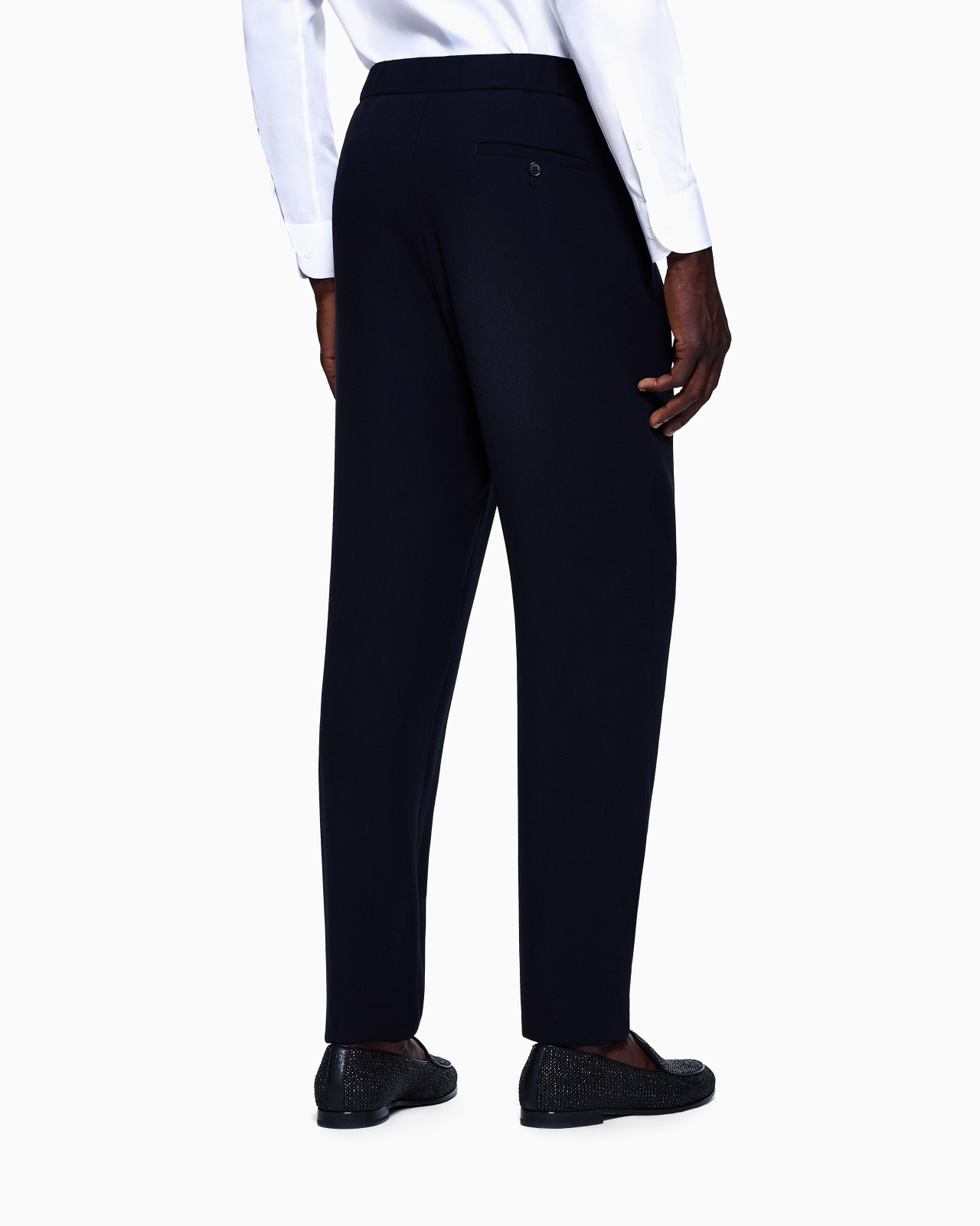 SINGLE-PLEAT WOOL-CRÊPE TROUSERS - 3