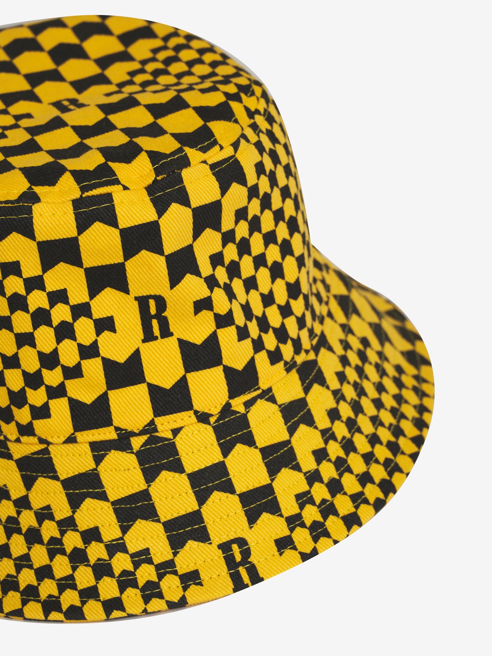CHECKERED MONOGRAM BUCKET HAT - 2