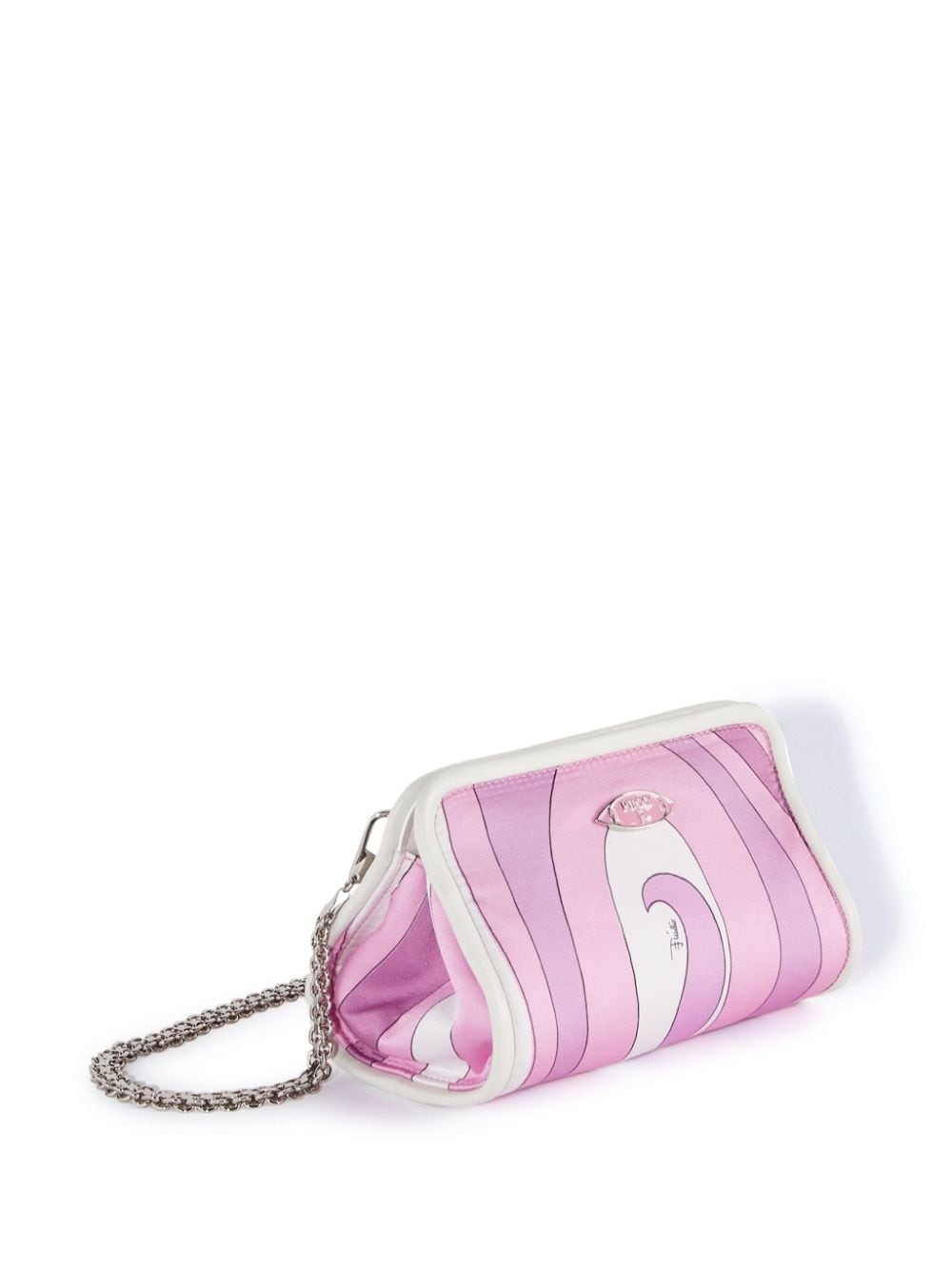 Binding Marmo-print clutch bag - 3