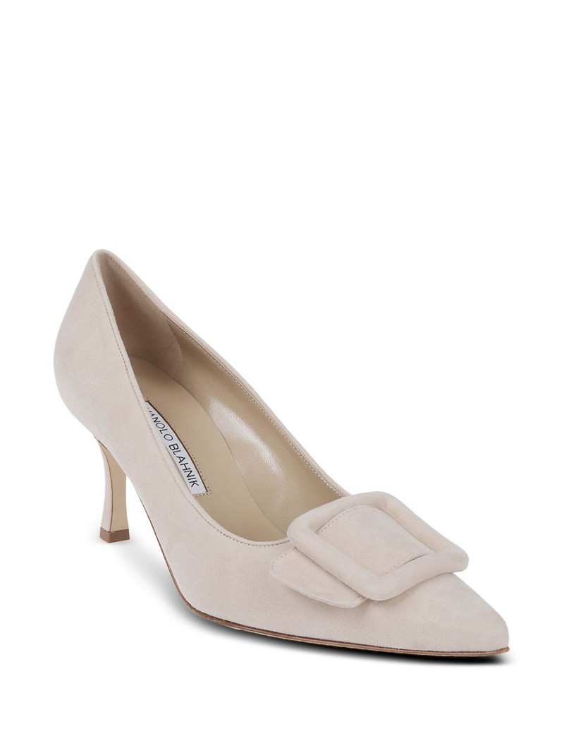 Manolo Blahnik leather heeled pumps outlook