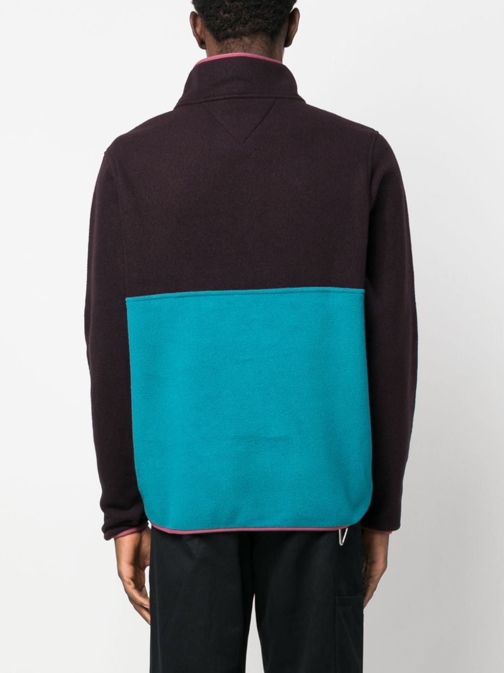 half-zip fleece-texture sweatshirt - 4