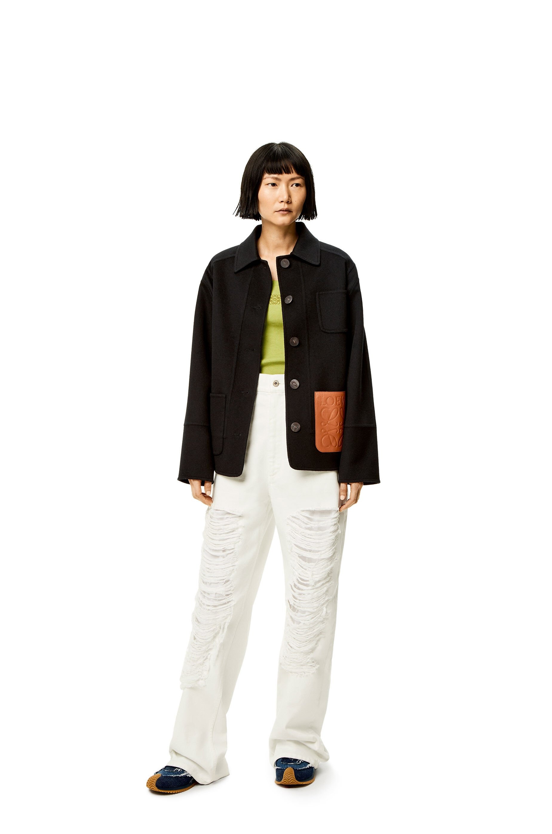 Workwear jacket in wool and cashmere - 2