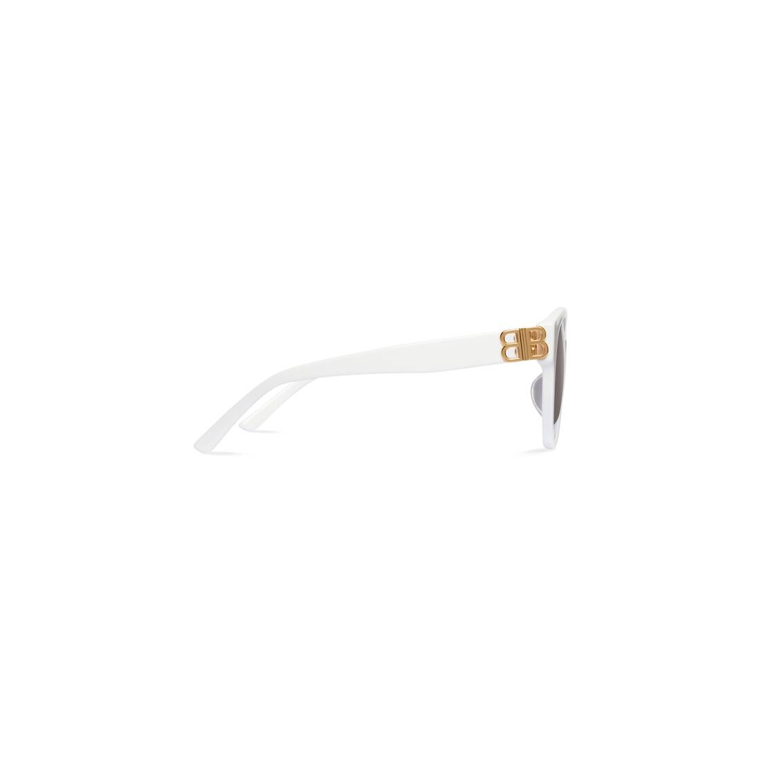 Women's Dynasty Round Sunglasses in White - 4