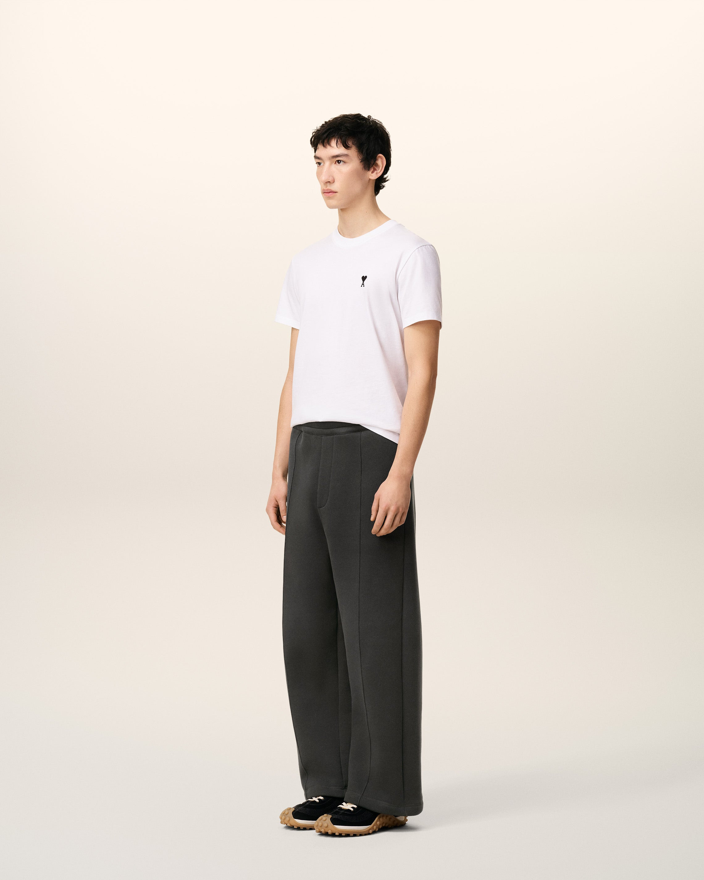 BLACK COTTON FLARE AMI DE CŒUR JOGGING - 8