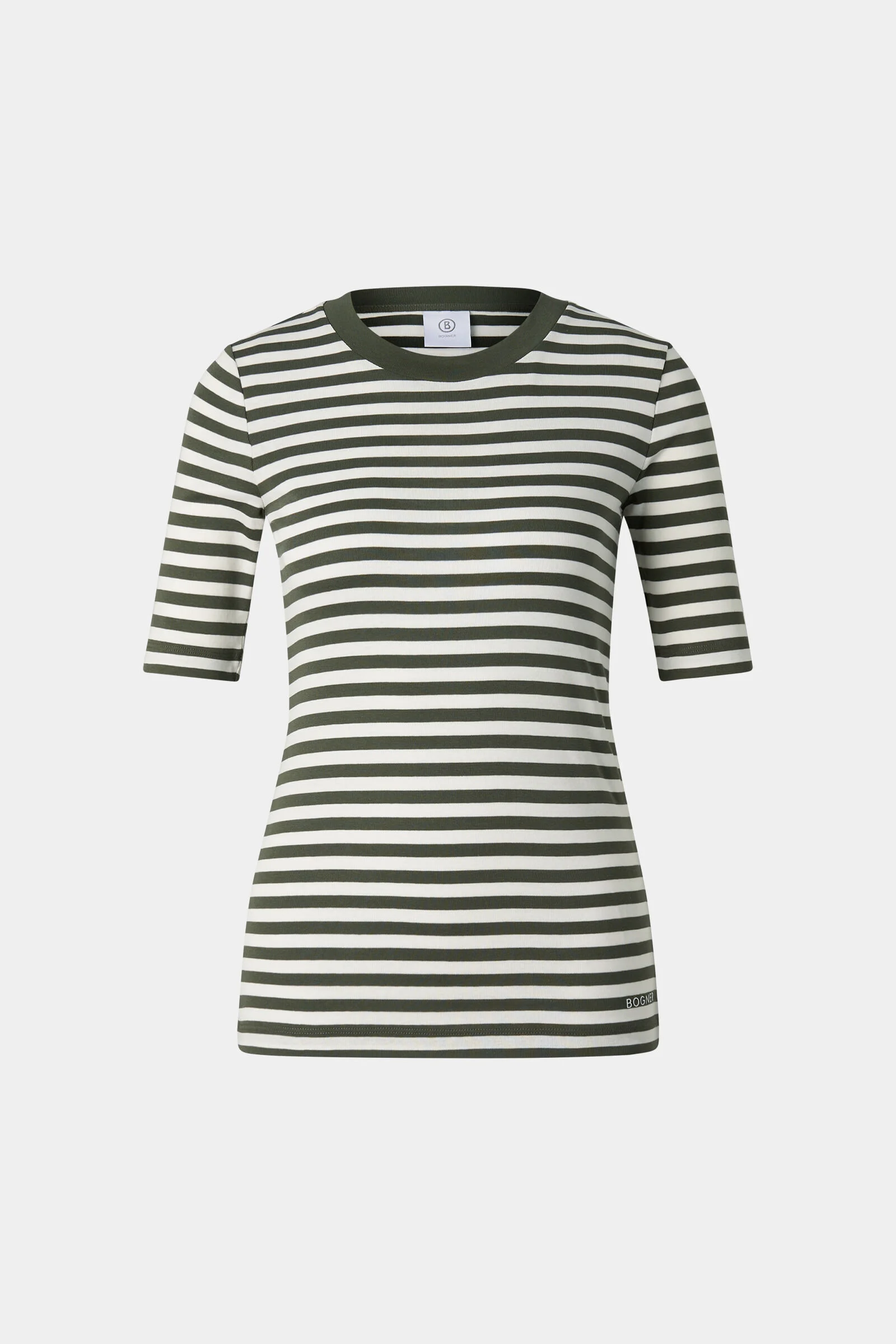 Nikini T-shirt in Olive green/off-white - 1