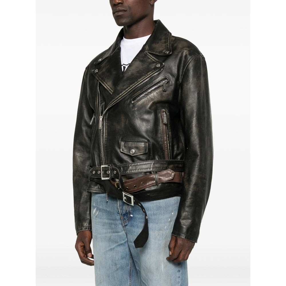 Dsquared2 Black Jackets - Leather Jackets Men - 2