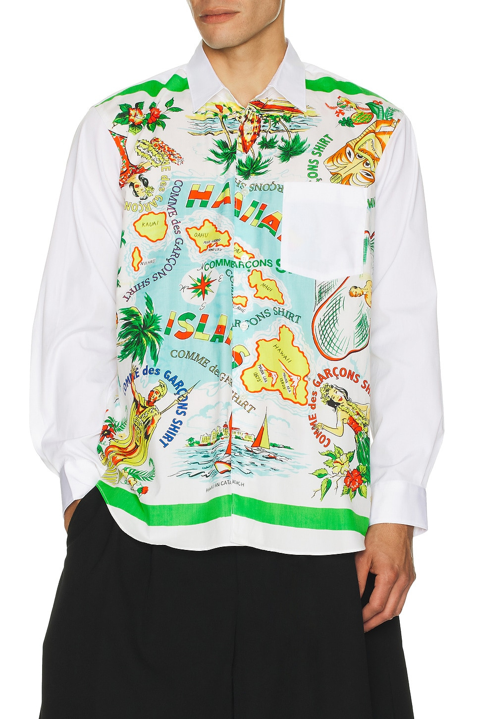 Wide Classic Hawaiian Map Shirt - 3