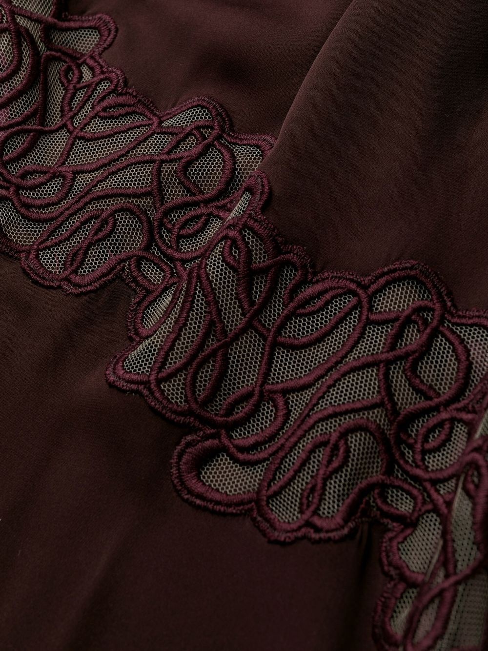lace-detail halterneck dress - 6